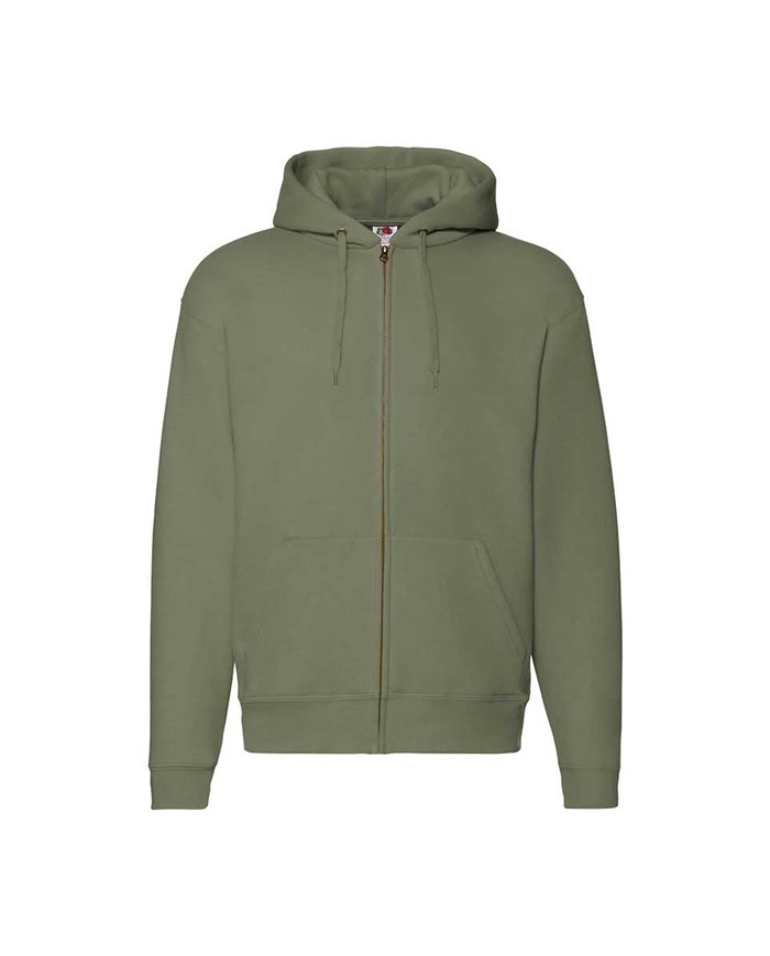 FELPA UOMO CAPPUCCIO E ZIP PREMIUM