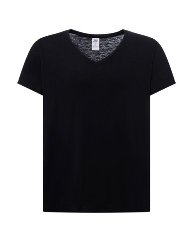 T-SHIRT DONNA MANICA CORTA COLLO A V CURVES