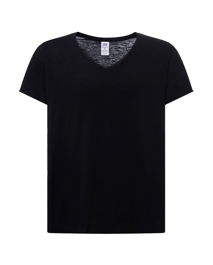T-SHIRT DONNA MANICA CORTA COLLO A V CURVES
