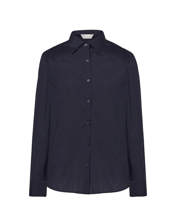 CAMICIA DONNA MANICA LUNGA POPELINE