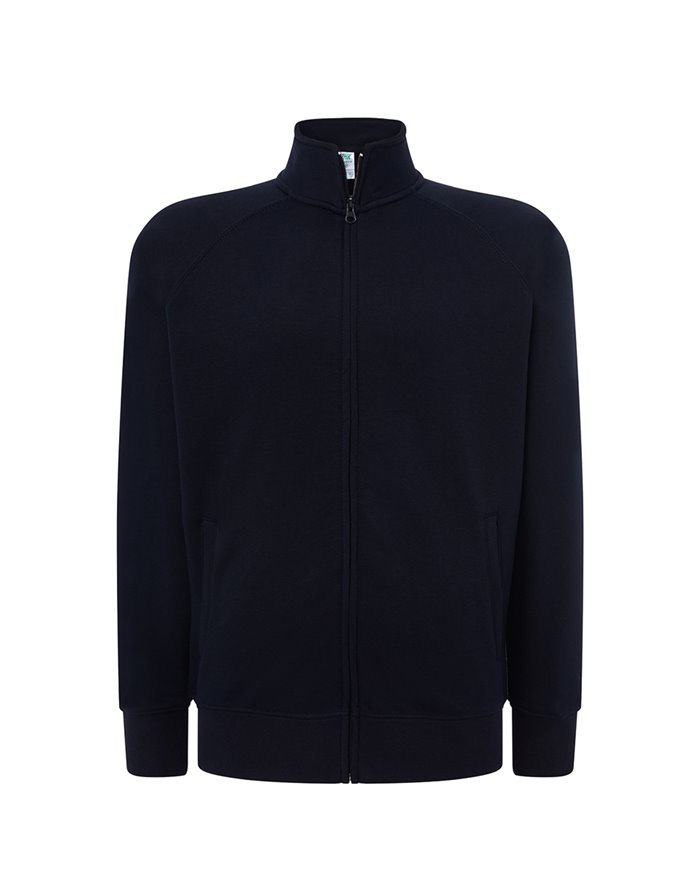 FELPA UNISEX ZIP INTERA LEGGERA FRENCH TERRY