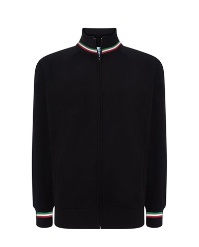 FELPA UNISEX ZIP INTERA PREMIUM ITALIA
