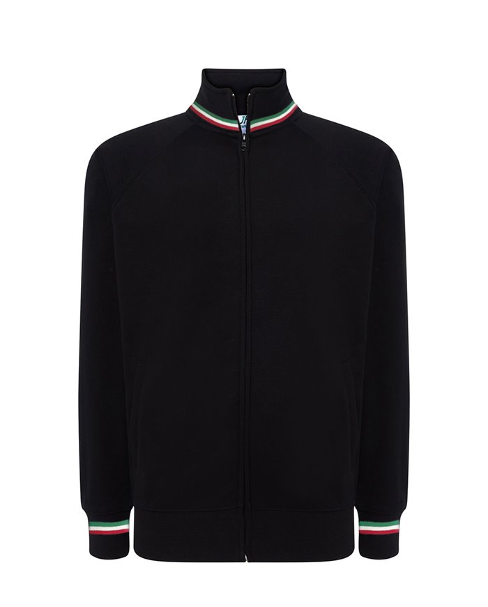 FELPA UNISEX ZIP INTERA PREMIUM ITALIA