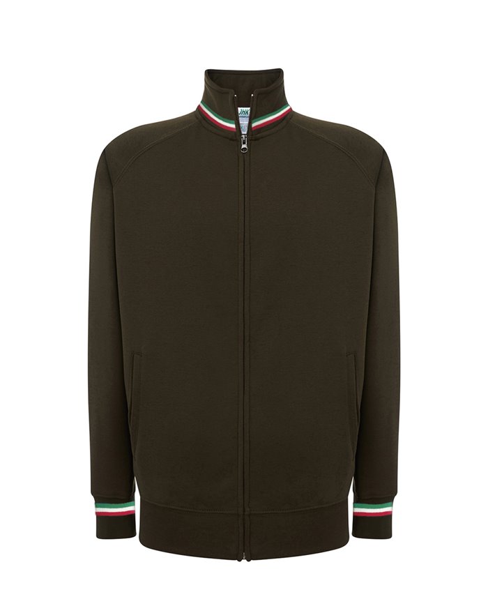 FELPA UNISEX ZIP INTERA PREMIUM ITALIA