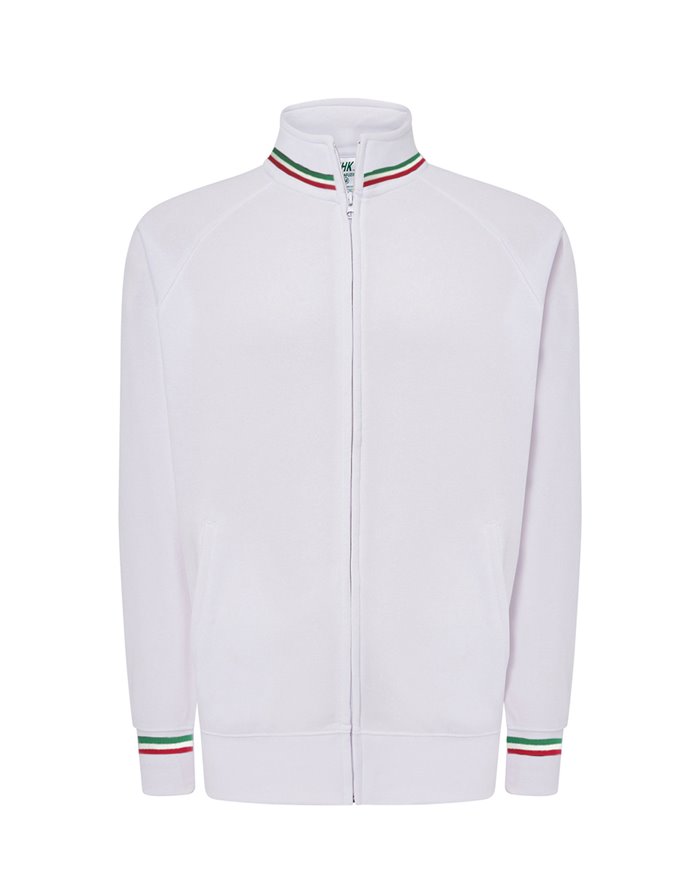 FELPA UNISEX ZIP INTERA PREMIUM ITALIA