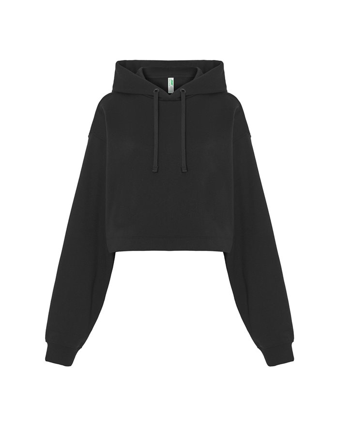 FELPA DONNA CAPPUCCIO REGULAR CROPPED