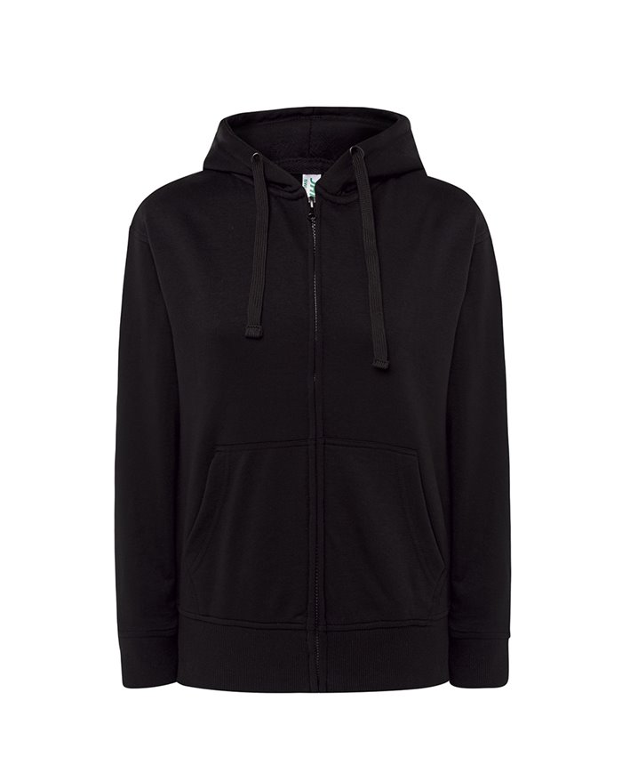 FELPA DONNA CAPPUCCIO E ZIP LEGGERA FRENCH TERRY