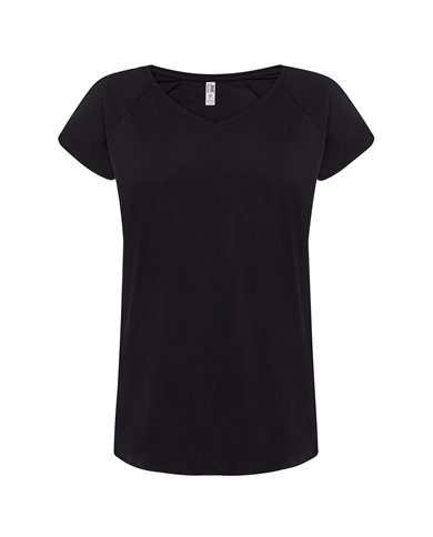 T-SHIRT DONNA MANICA CORTA COLLO A V URBAN SEA