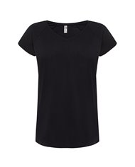T-SHIRT DONNA MANICA CORTA COLLO A V URBAN SEA