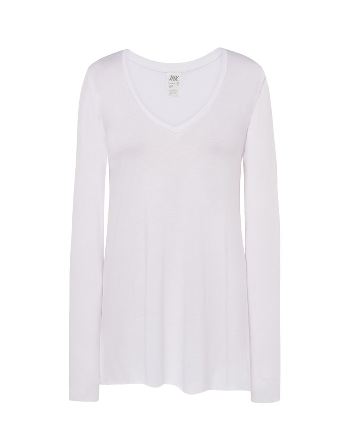 T-SHIRT DONNA MANICA LUNGA COLLO A V URBAN PAPUA