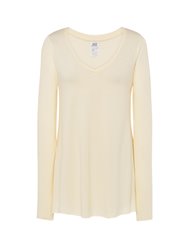 T-SHIRT DONNA MANICA LUNGA COLLO A V URBAN PAPUA