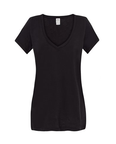 T-SHIRT DONNA MANICA CORTA COLLO A V URBAN TENERIFE