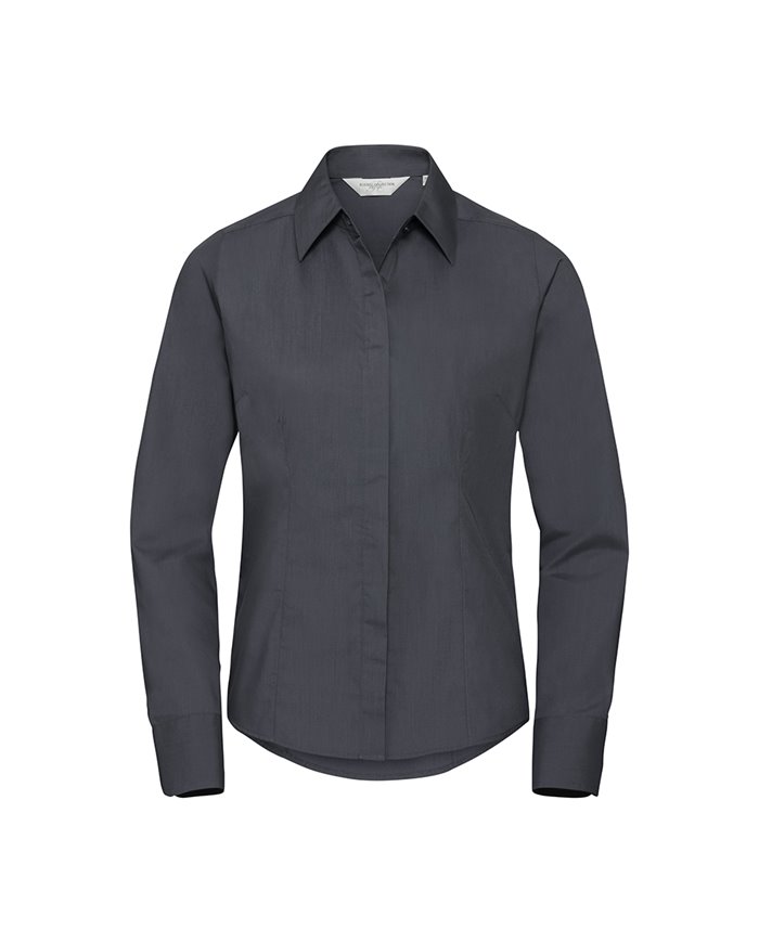 CAMICIA DONNA MANICA LUNGA POPELINE