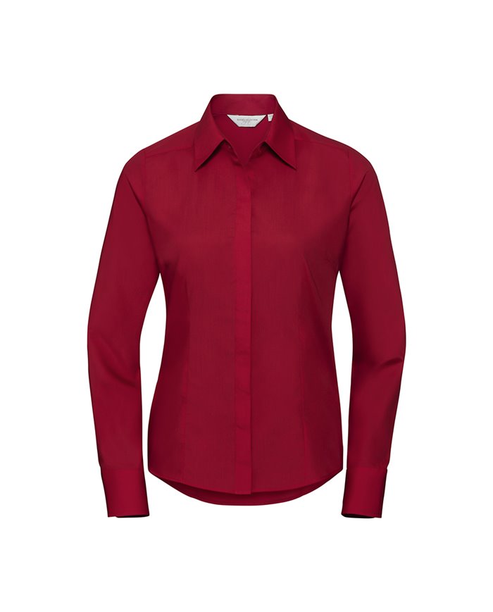 CAMICIA DONNA MANICA LUNGA POPELINE