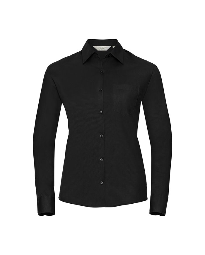 CAMICIA DONNA MANICA LUNGA POPELINE