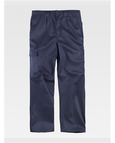 PANTALONE DA LAVORO MULTITASCHE CON FODERA IN PILE