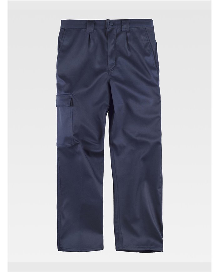 PANTALONE DA LAVORO MULTITASCHE CON FODERA IN PILE