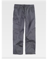 PANTALONE DA LAVORO MULTITASCHE CON FODERA IN PILE