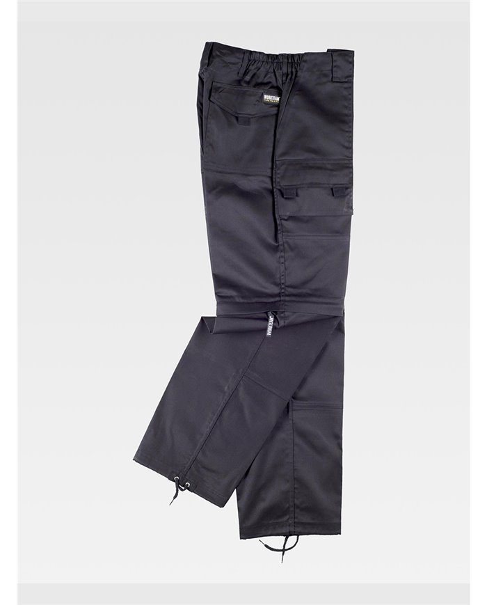 PANTALONE DA LAVORO MULTITASCHE GAMBE STACCABILI