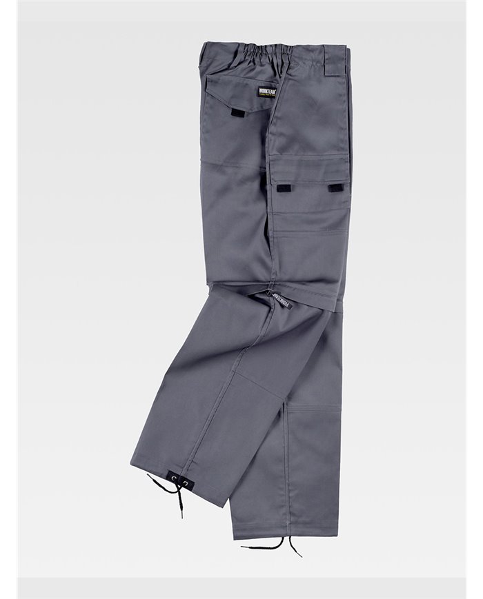 PANTALONE DA LAVORO MULTITASCHE GAMBE STACCABILI