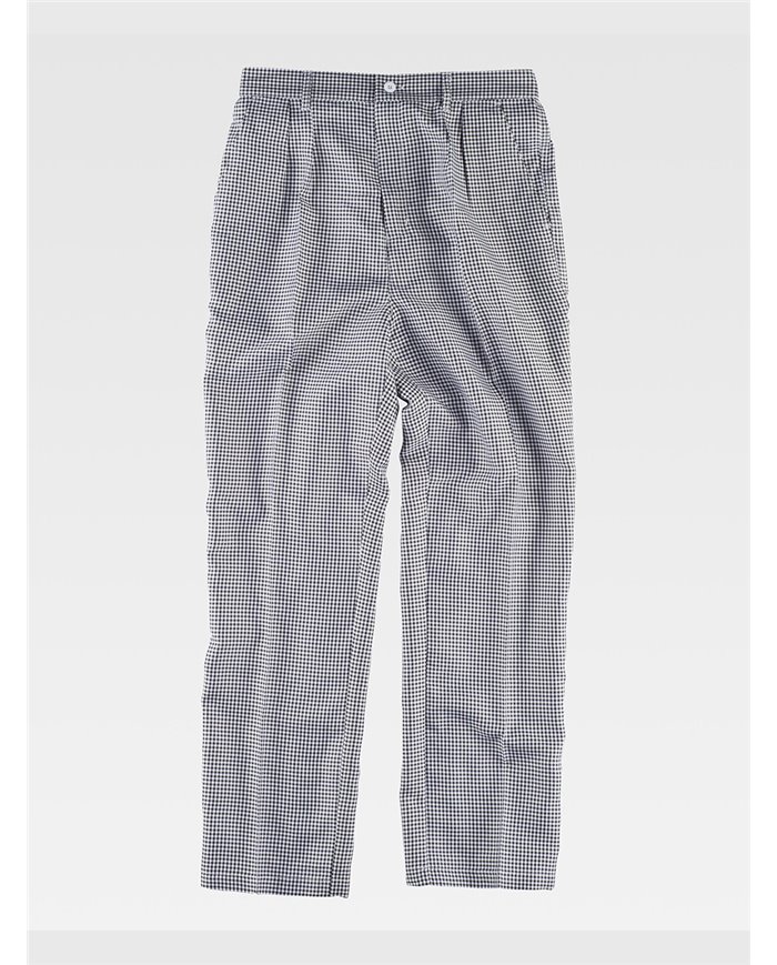 PANTALONE CUOCO TESSUTO A QUADRETTI