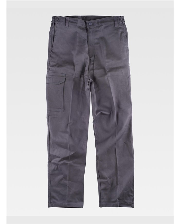 PANTALONE DA LAVORO MULTITASCHE IN COTONE