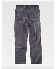 PANTALONE DA LAVORO MULTITASCHE IN COTONE