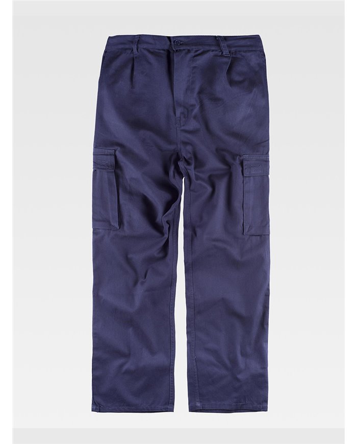 PANTALONE DA LAVORO MULTITASCHE IN COTONE