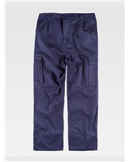 PANTALONE DA LAVORO MULTITASCHE IN COTONE