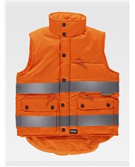 GILET IMBOTTITO TESSUTO OXFORD ALTA VISIBILITA CLASSE 2