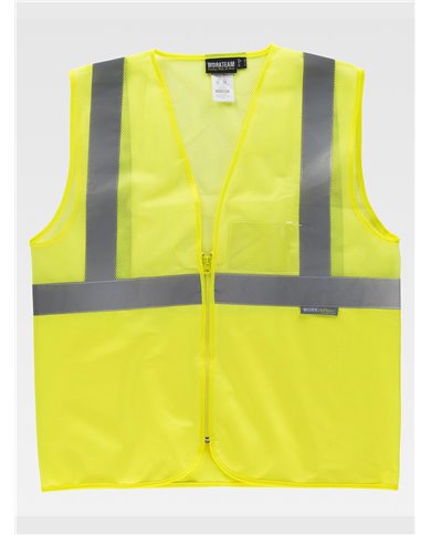 GILET TESSUTO IN RETE ALTA VISIBILITA CLASSE 1