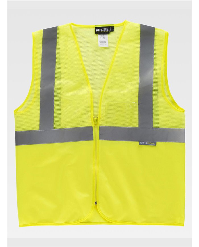 GILET TESSUTO IN RETE ALTA VISIBILITA CLASSE 1