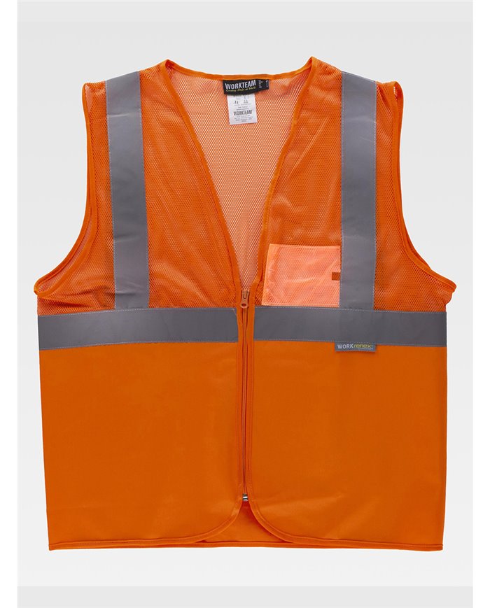 GILET TESSUTO IN RETE ALTA VISIBILITA CLASSE 1