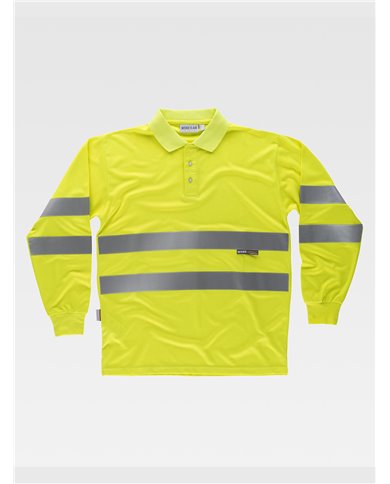 POLO MANICA LUNGA ALTA VISIBILITA CLASSE 2