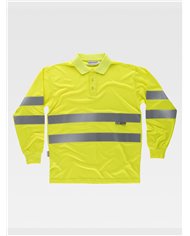 POLO MANICA LUNGA ALTA VISIBILITA CLASSE 2