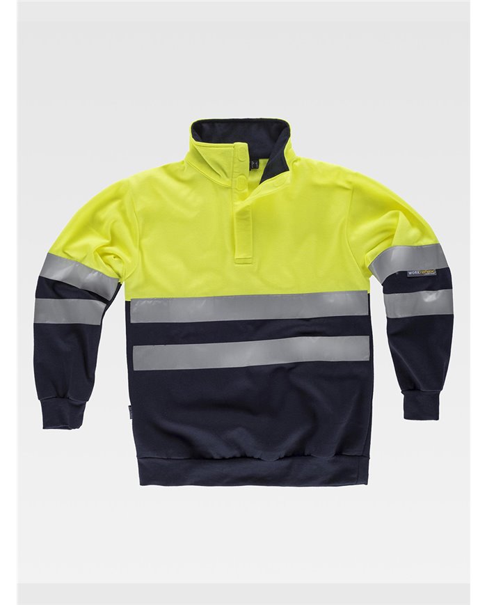 FELPA COLLO ALTO E VELCRO ALTA VISIBILITA CLASSE 2