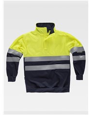 FELPA COLLO ALTO E VELCRO ALTA VISIBILITA CLASSE 2