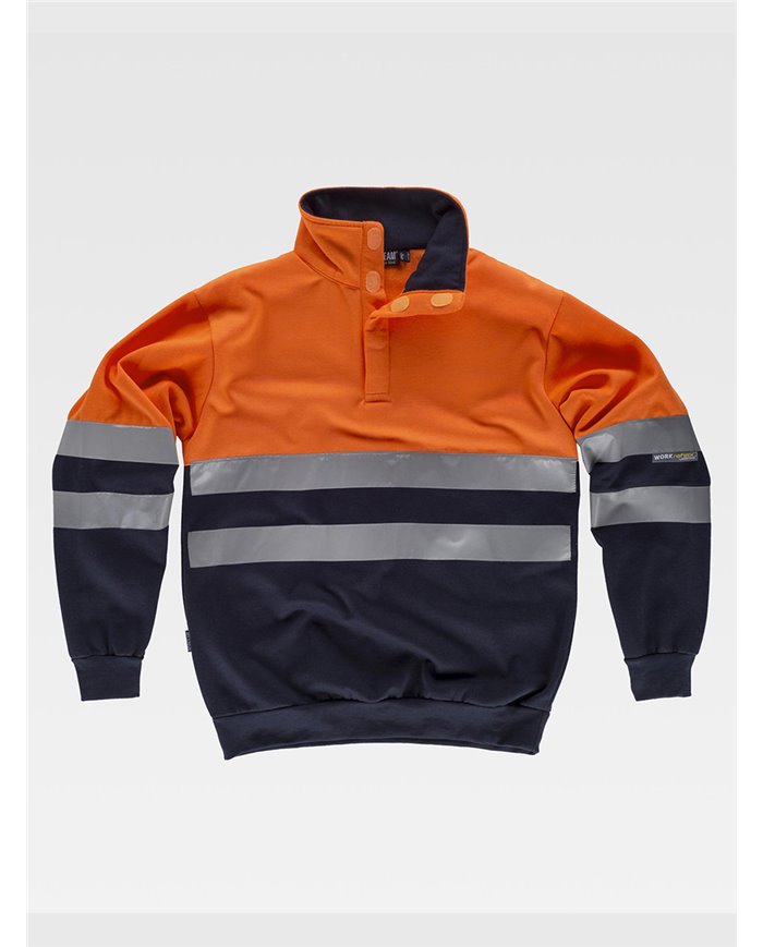 FELPA COLLO ALTO E VELCRO ALTA VISIBILITA CLASSE 2