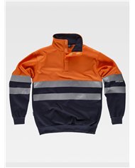 FELPA COLLO ALTO E VELCRO ALTA VISIBILITA CLASSE 2