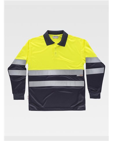 POLO MANICA LUNGA ALTA VISIBILITA CLASSE 1