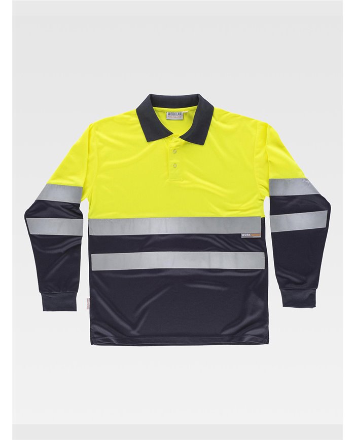 POLO MANICA LUNGA ALTA VISIBILITA CLASSE 1