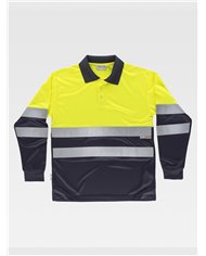 POLO MANICA LUNGA ALTA VISIBILITA CLASSE 1