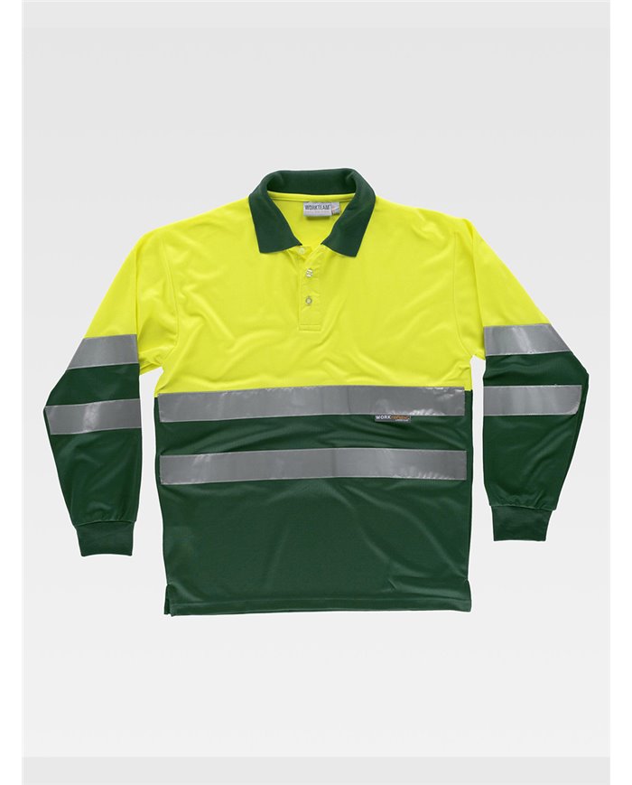 POLO MANICA LUNGA ALTA VISIBILITA CLASSE 1