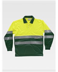 POLO MANICA LUNGA ALTA VISIBILITA CLASSE 1