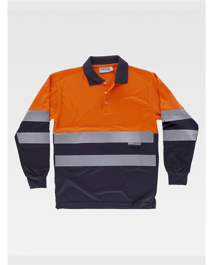 POLO MANICA LUNGA ALTA VISIBILITA CLASSE 1