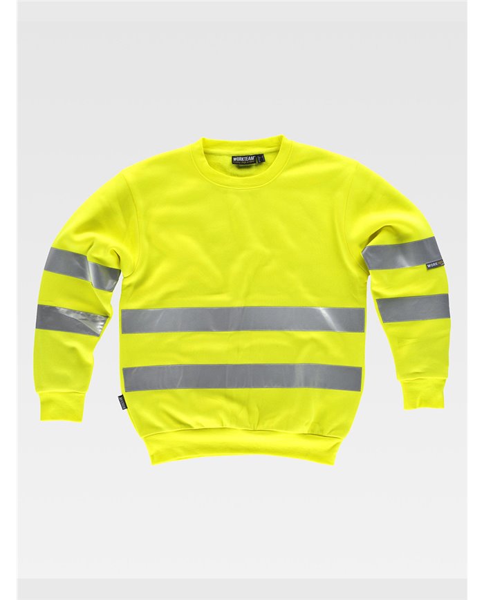 FELPA GIROCOLLO ALTA VISIBILITA CLASSE 2