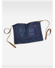 GREMBIULE SENZA PETTORINA CORTO TESSUTO DENIM