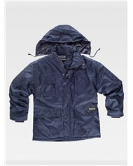 PARKA IMBOTTITO CON CAPPUCCIO TESSUTO OXFORD