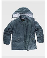 PARKA IMBOTTITO CON CAPPUCCIO TESSUTO OXFORD