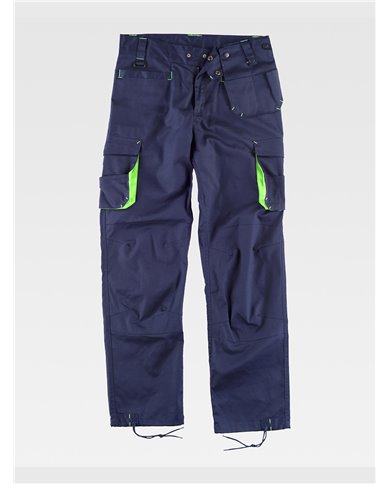 PANTALONE DA LAVORO MULTITASCHE RINFORZI ALLE GINOCCHIA